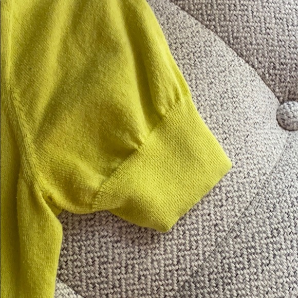 Lime Green Short-sleeved Cardigan - Picture 4 of 6